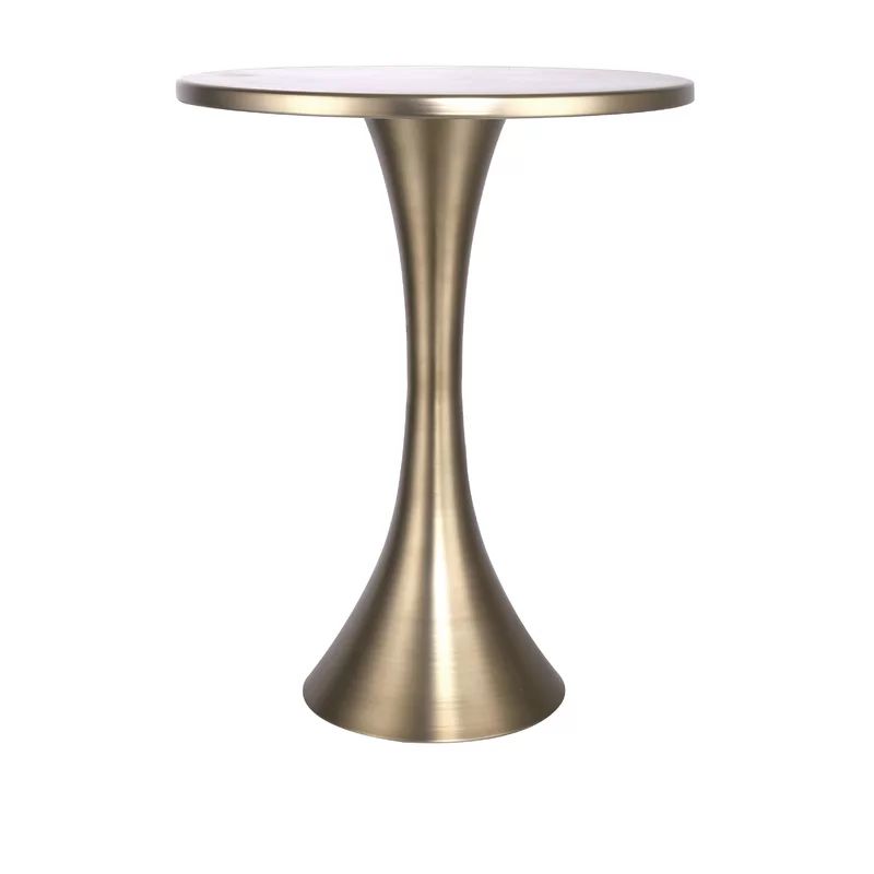 Aunna Steel Pedestal End Table | Wayfair North America