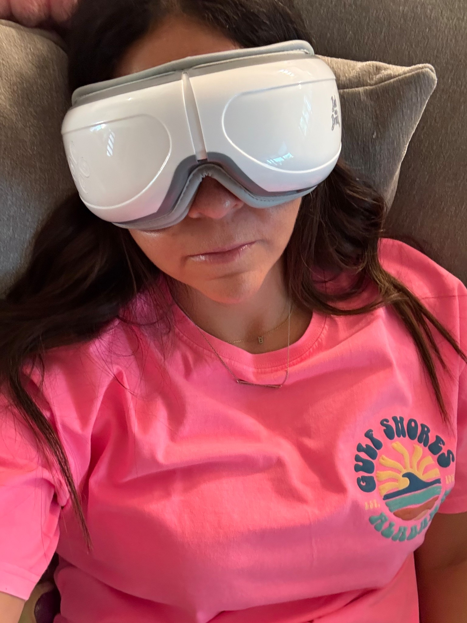 if you want to look like a bug while also releasing tension from migraines then you’re gonna love this eye massager with heat 😂 seriously it’s helped my migraine so much this weekend!