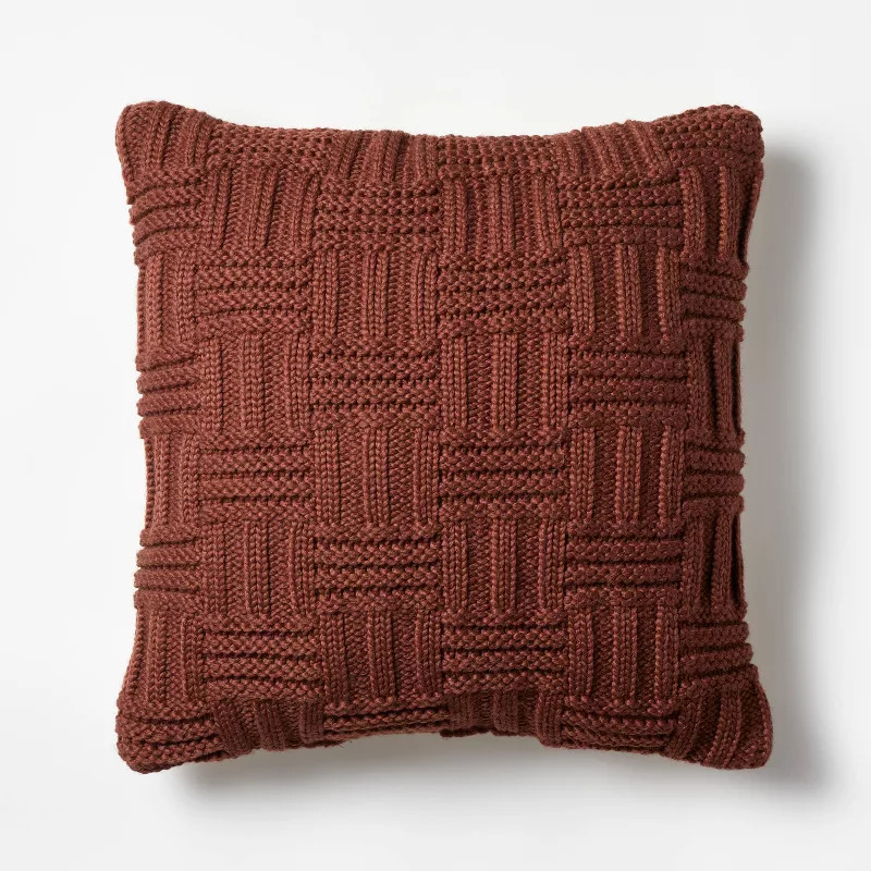 Basket Weave Knit Throw Pillow - Threshold™ designed with Studio McGee | Target