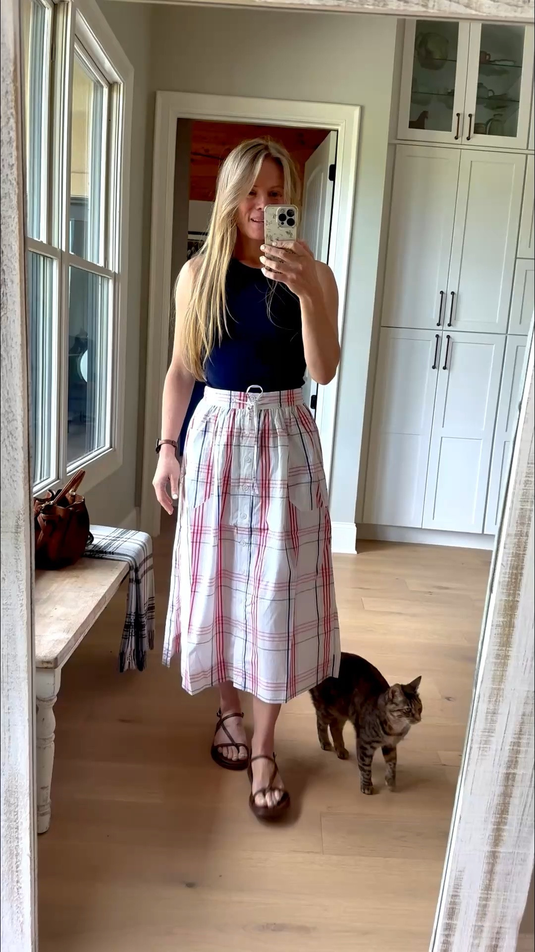 4th of July outfit idea

Size reference 5’9” 140 lbs

Navy tank - medium

Cotton midi skirt - x small for high waisted fit

Strap sandals - tts 


Red white and blue outfits. Summer skirt outfit. Walmart free assembly. Target shoes. Amazon. High neck tank. Affordable outfits. Summer style.

#LTKTall #LTKSeasonal #LTKOver40