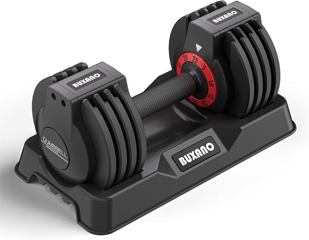 Adjustable Dumbbell 25LB Single Dumbbell Weight, 5 in 1 Free Weight Dumbbell with Anti-Slip Metal... | Amazon (US)