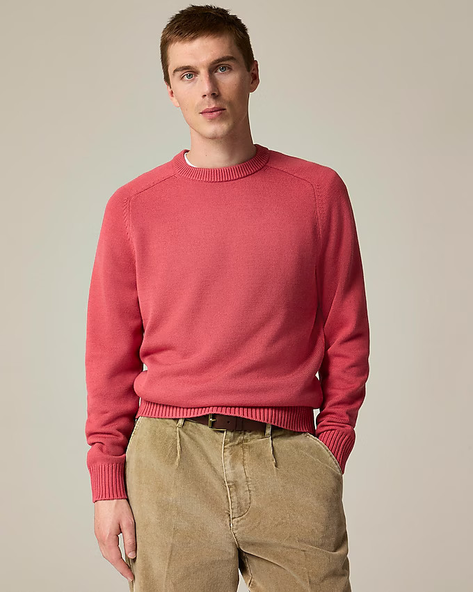Heritage cotton crewneck sweater | J. Crew US