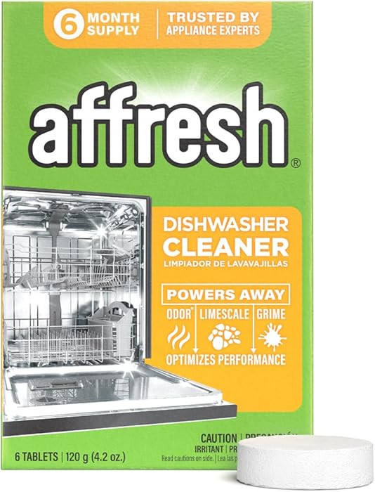 Affresh Dishwasher Cleaner, Helps Power Away Odor Causing Bacteria, Limescale, Mineral Deposits &... | Amazon (US)
