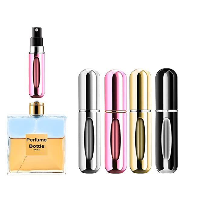 Yamadura Portable Mini Refillable Perfume Atomizer Bottle Spray, Scent Pump Case for Travel (5ml,... | Amazon (US)