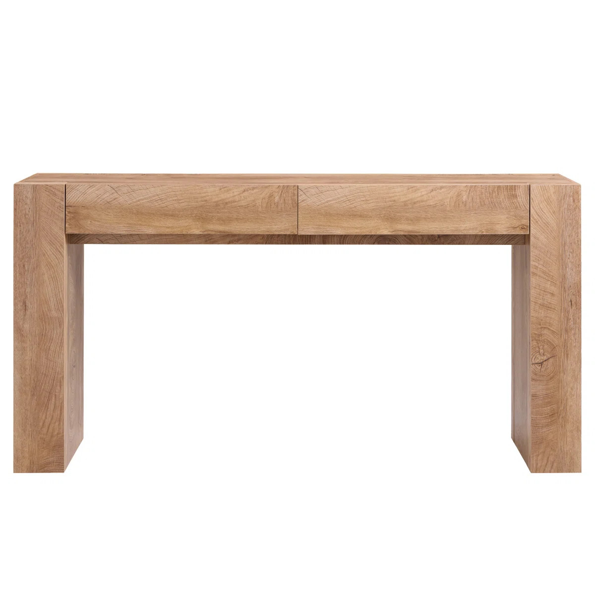 63-Inch Farmhouse Wooden Console Table - Rectangular Sofa Table Behind Couch, Entryway Table For ... | Wayfair North America