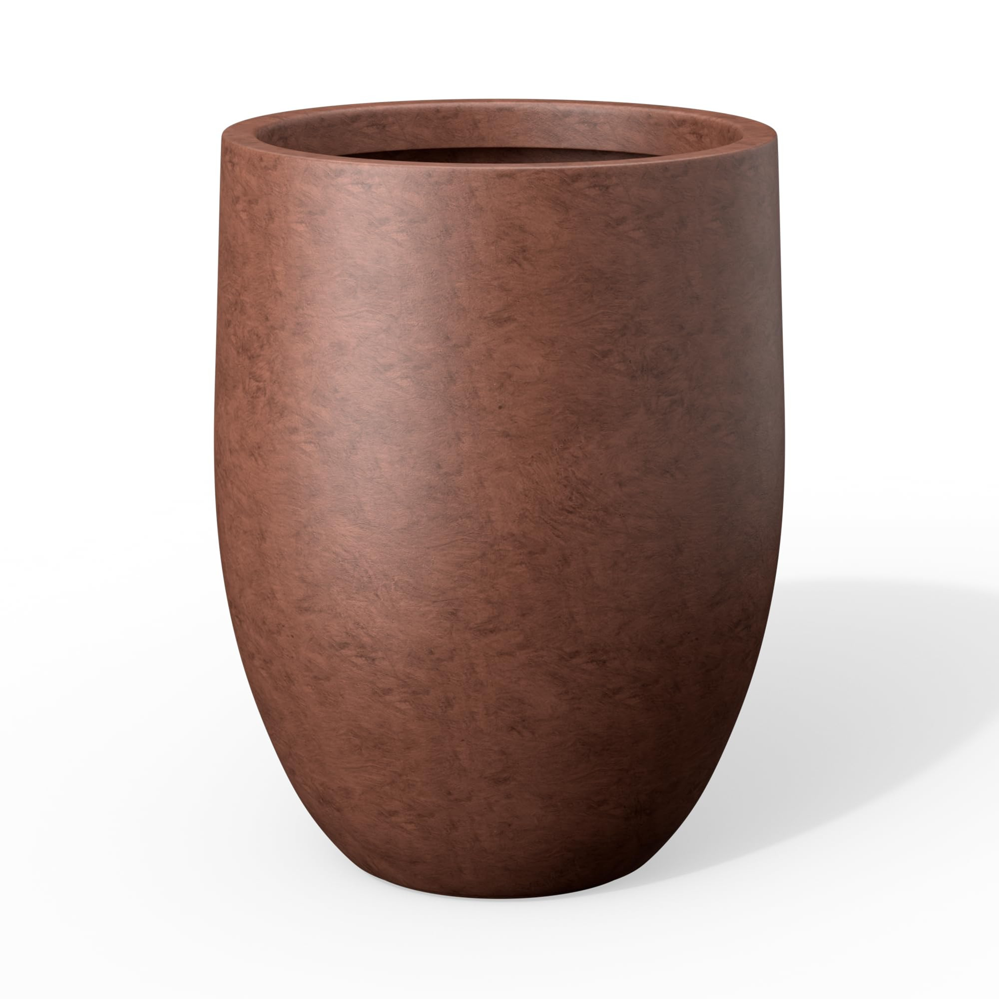 Kante 21.7" H Rusty Tall Planter, Large Outdoor Indoor Decorative Pot with Drainage Hole and Rubb... | Amazon (US)