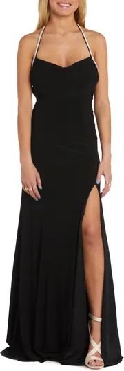 Morgan & Co. Drape Front Gown | Nordstrom | Nordstrom