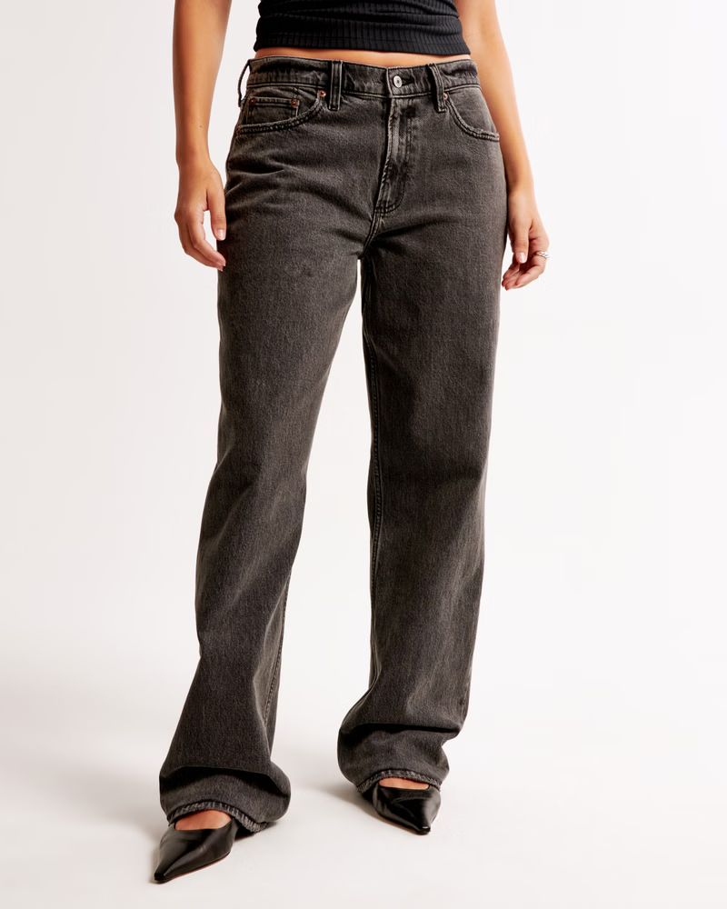 Curve Love Low Rise Baggy Jean | Abercrombie & Fitch (US)