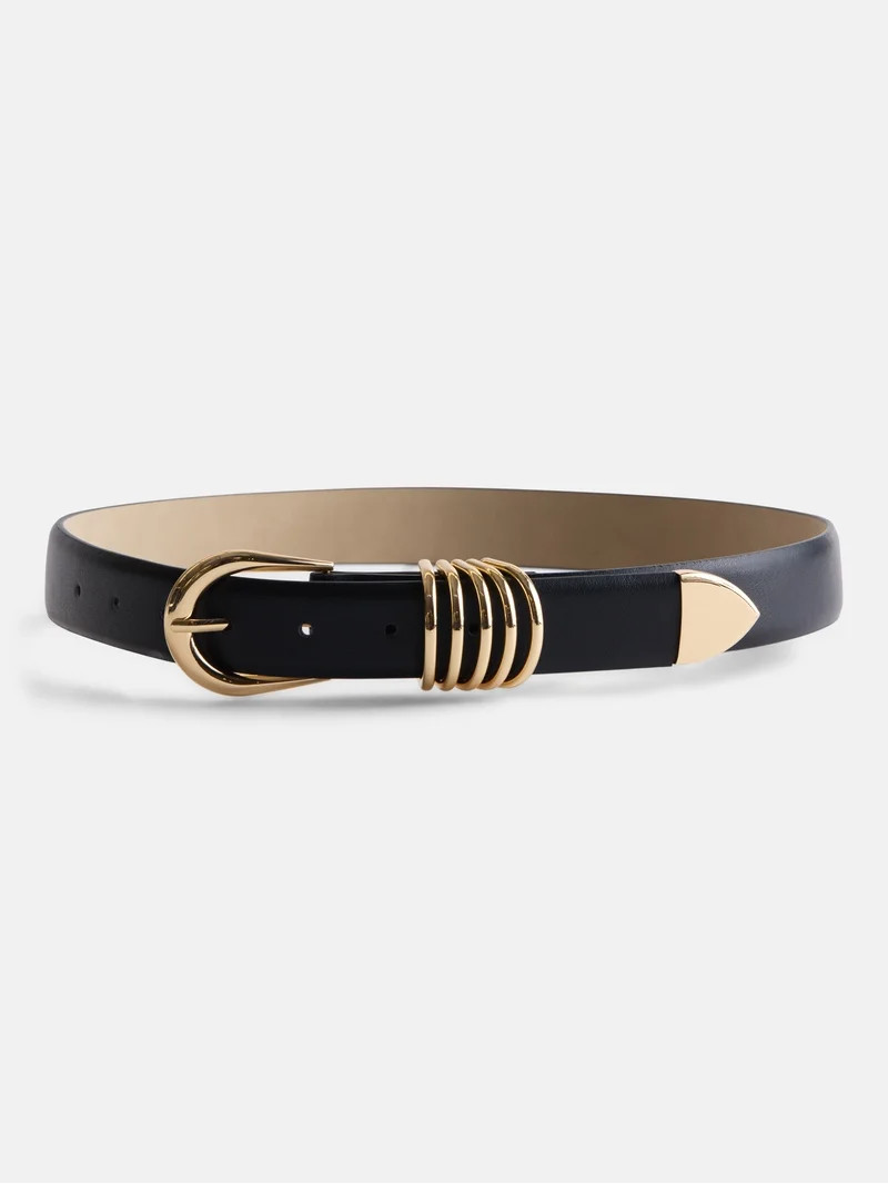 Devil Wears Prada Scoop Collection Women's Multi-Keeper Belt, Black, Sizes S-3XL | Walmart (US)