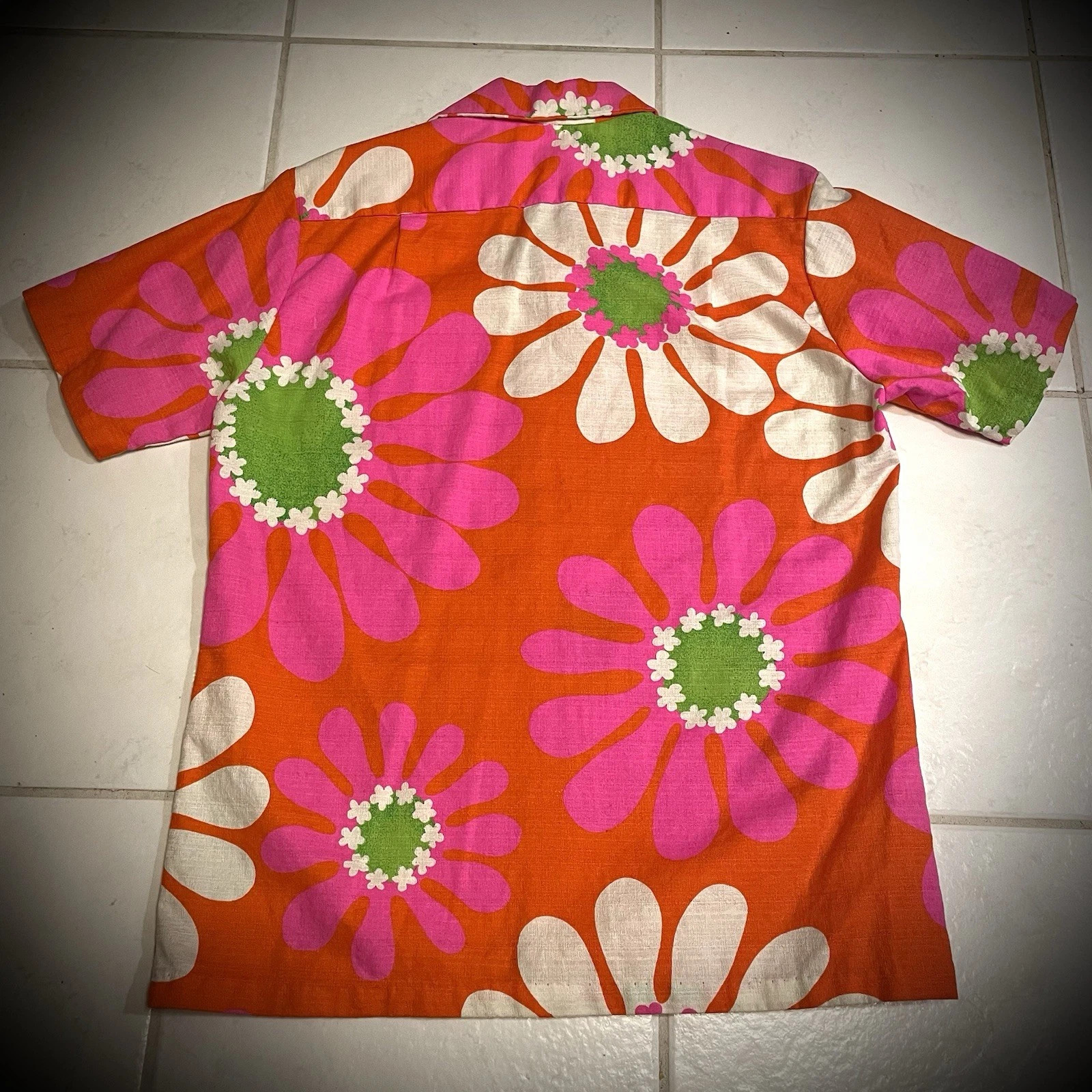 Vintage 60s 70s Royal Hawaiian Button Up Aloha Shirt Men’s M Pink Beach Floral | eBay | eBay US