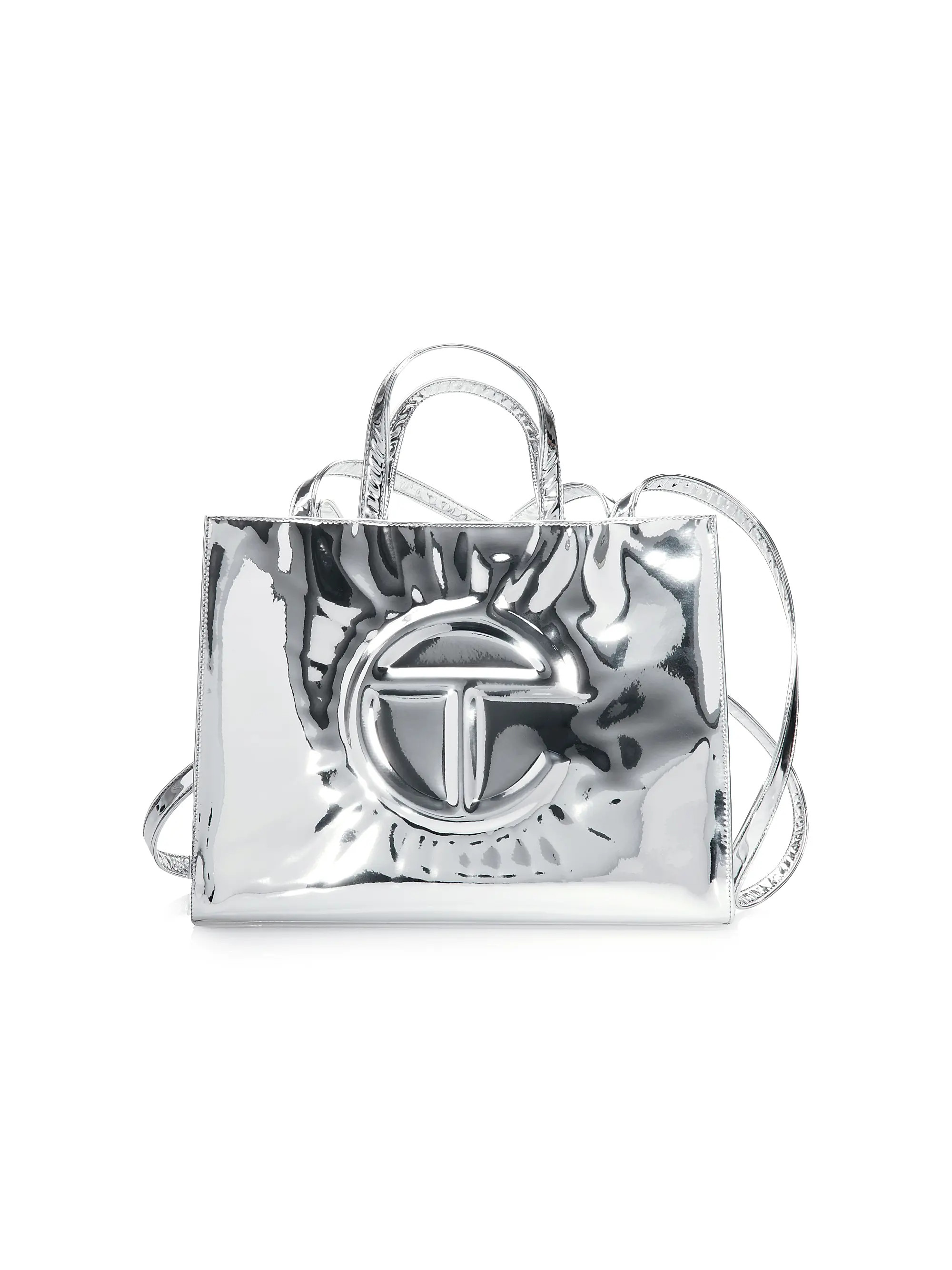 Medium Metallic Shopping Bag | Saks Fifth Avenue