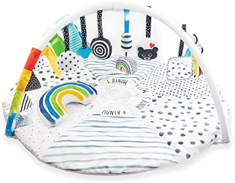 Sassy Stages STEM Developmental Play Gym, Sensory Tummy Time Activity Play Mat w/Built-in Instruc... | Amazon (US)