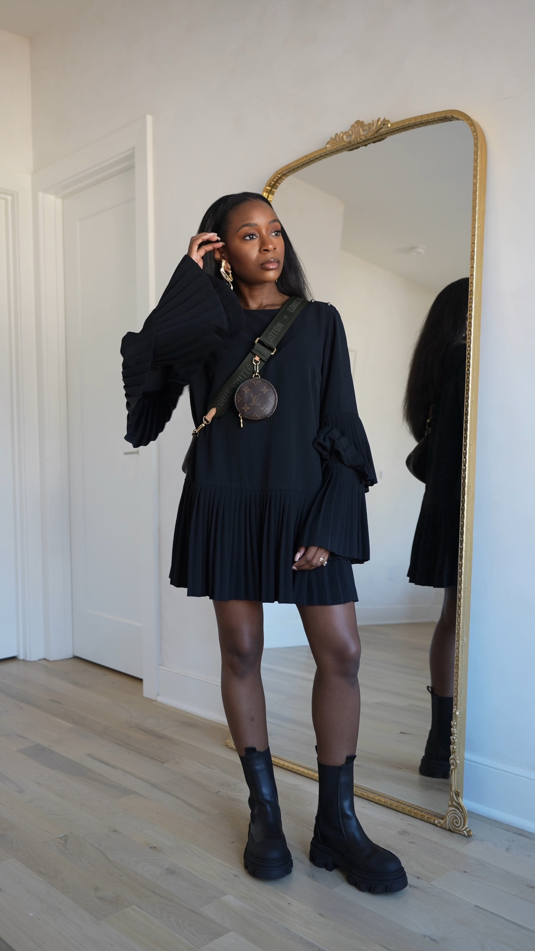 Dressing up my favorite Ganni chunky chelsea boots. Dress is very old secondhand Banana Republic

#LTKSeasonal #LTKstyletip #LTKbeauty