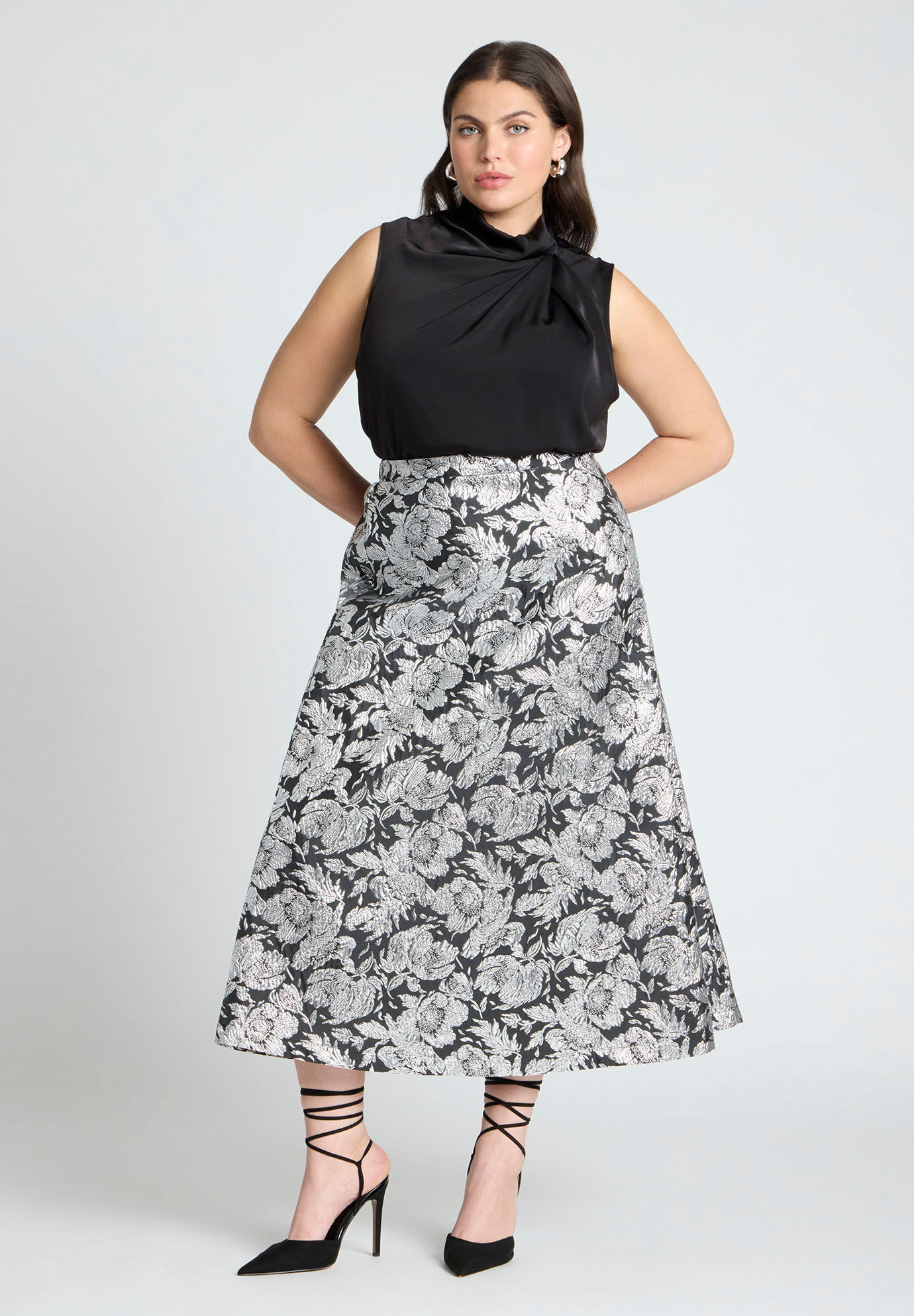 Brocade Full Skirt | Eloquii
