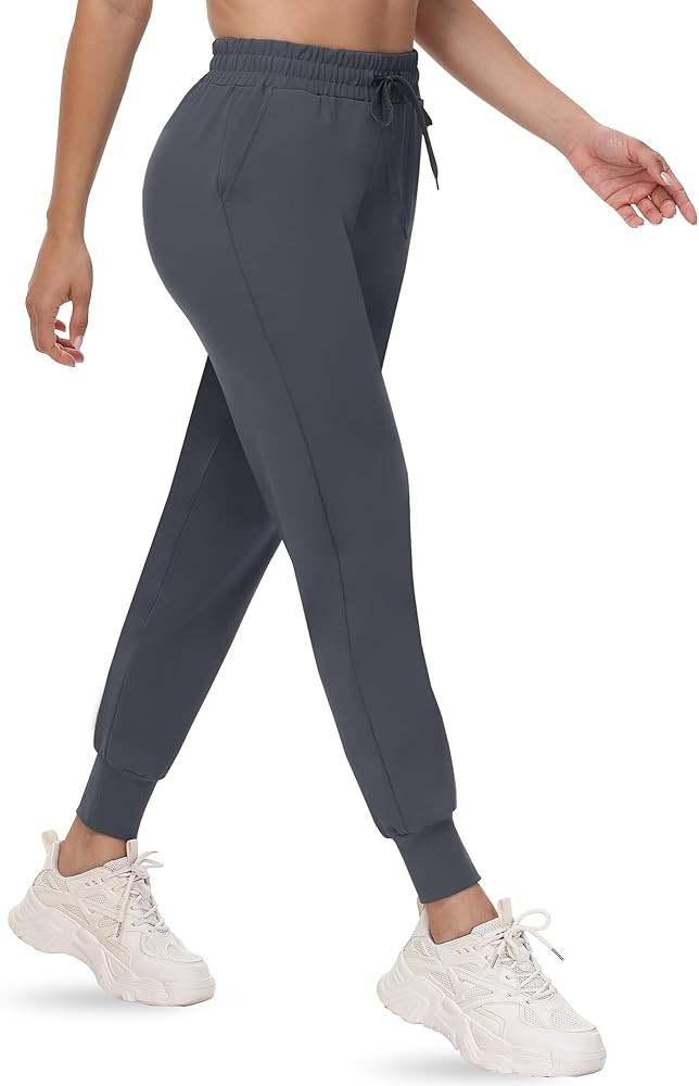 CAMPSNAIL Joggers for Women with Pockets - Lightweight Sweatpants Soft Drawstring Athletic for Lo... | Amazon (US)