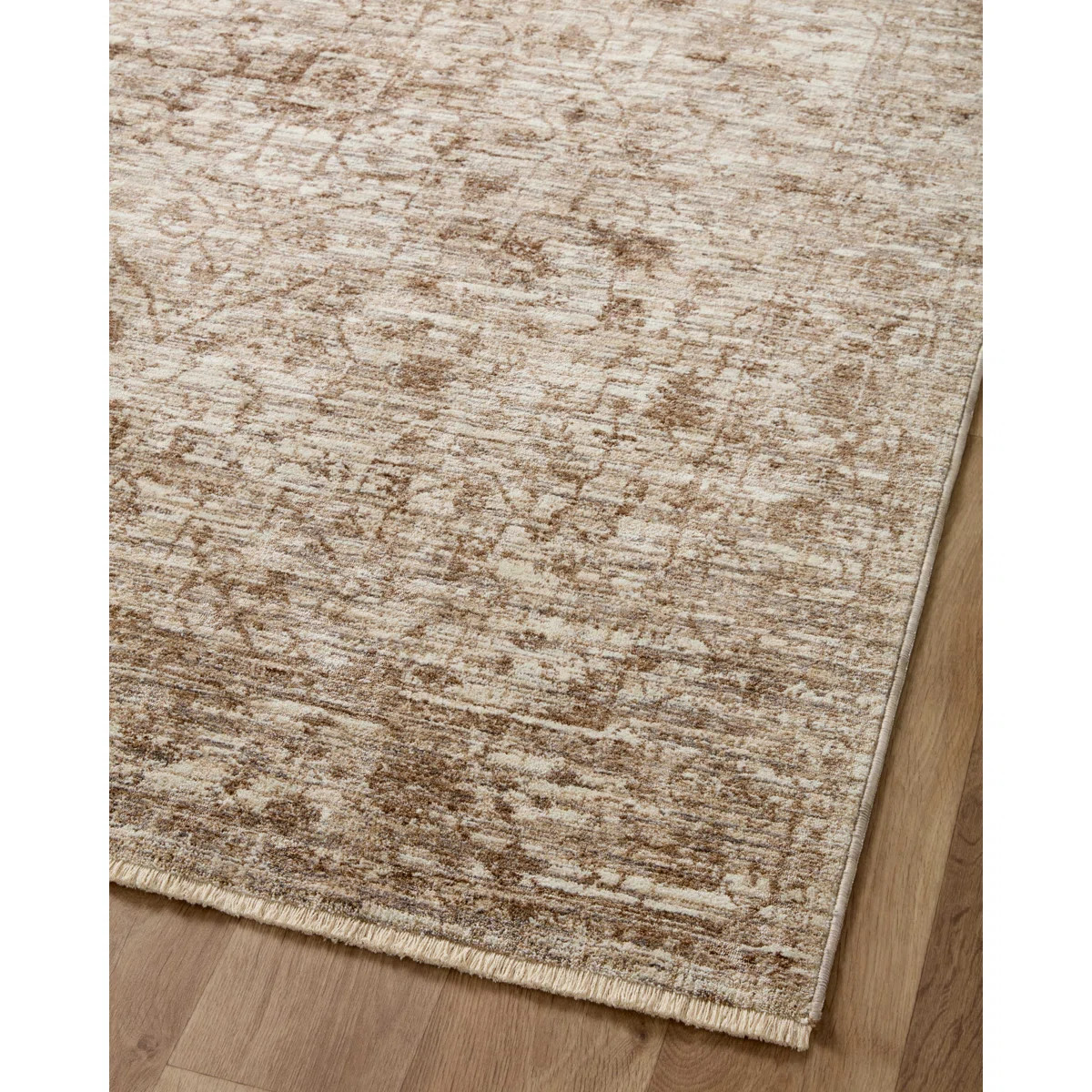Sorrento Oriental Machine Made Polyester Area Rug in Bark/Natural | Wayfair North America