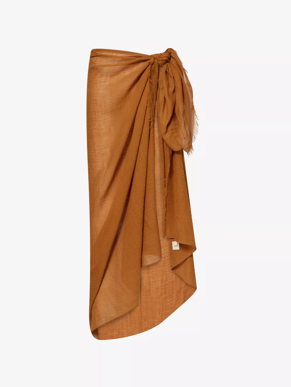 St. Tropez Crinkle-Linen Sarong | Selfridges