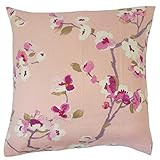 The Pillow Collection Dashania Floral Flamingo Down Filled Throw Pillow | Amazon (US)