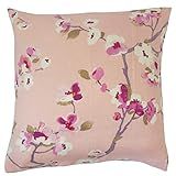 The Pillow Collection Dashania Floral Flamingo Down Filled Throw Pillow | Amazon (US)