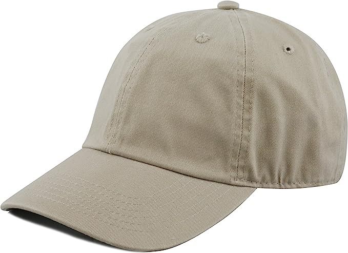 The Hat Depot Unisex Blank Washed Low Profile Cotton Dad Hat Baseball Cap | Amazon (US)