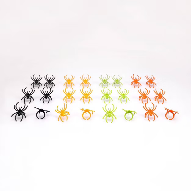 24ct Spider Ring Halloween Party Favors - Hyde & EEK! Boutique™ | Target