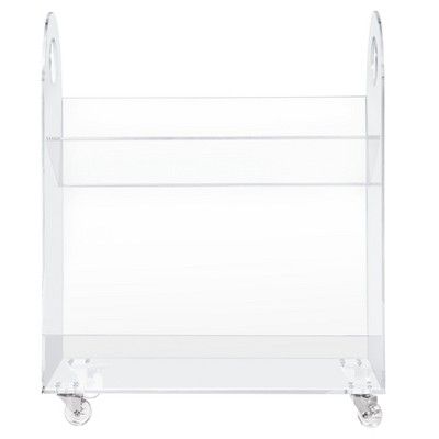 Babyletto Presto Acrylic Bookcase and Cart - Clear | Target
