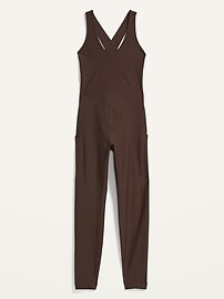 PowerSoft Sleeveless Open-Back Bodysuit for Women -- 25-inch inseam | Old Navy (US)