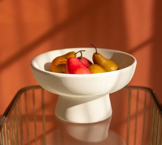 Modern Ceramic Footed Bowl | Pottery Barn (US)