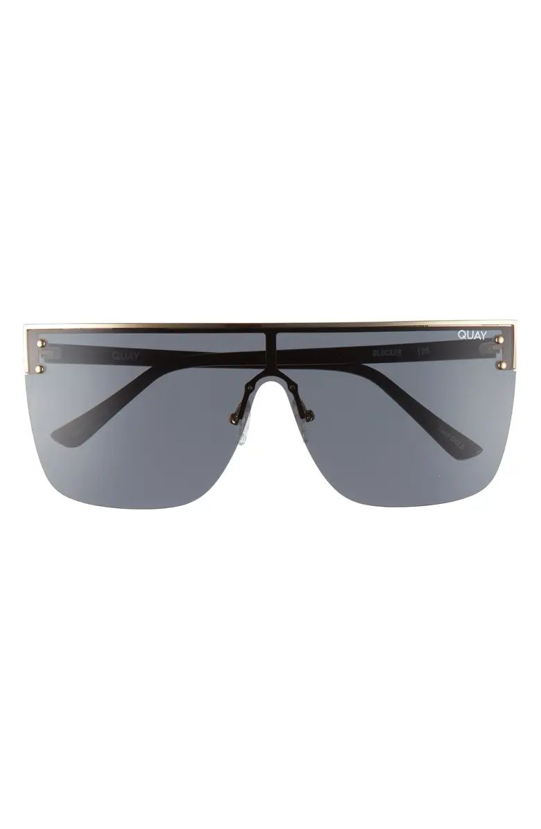 Quay Australia Blocked 150mm Shield Sunglasses | Nordstrom | Nordstrom