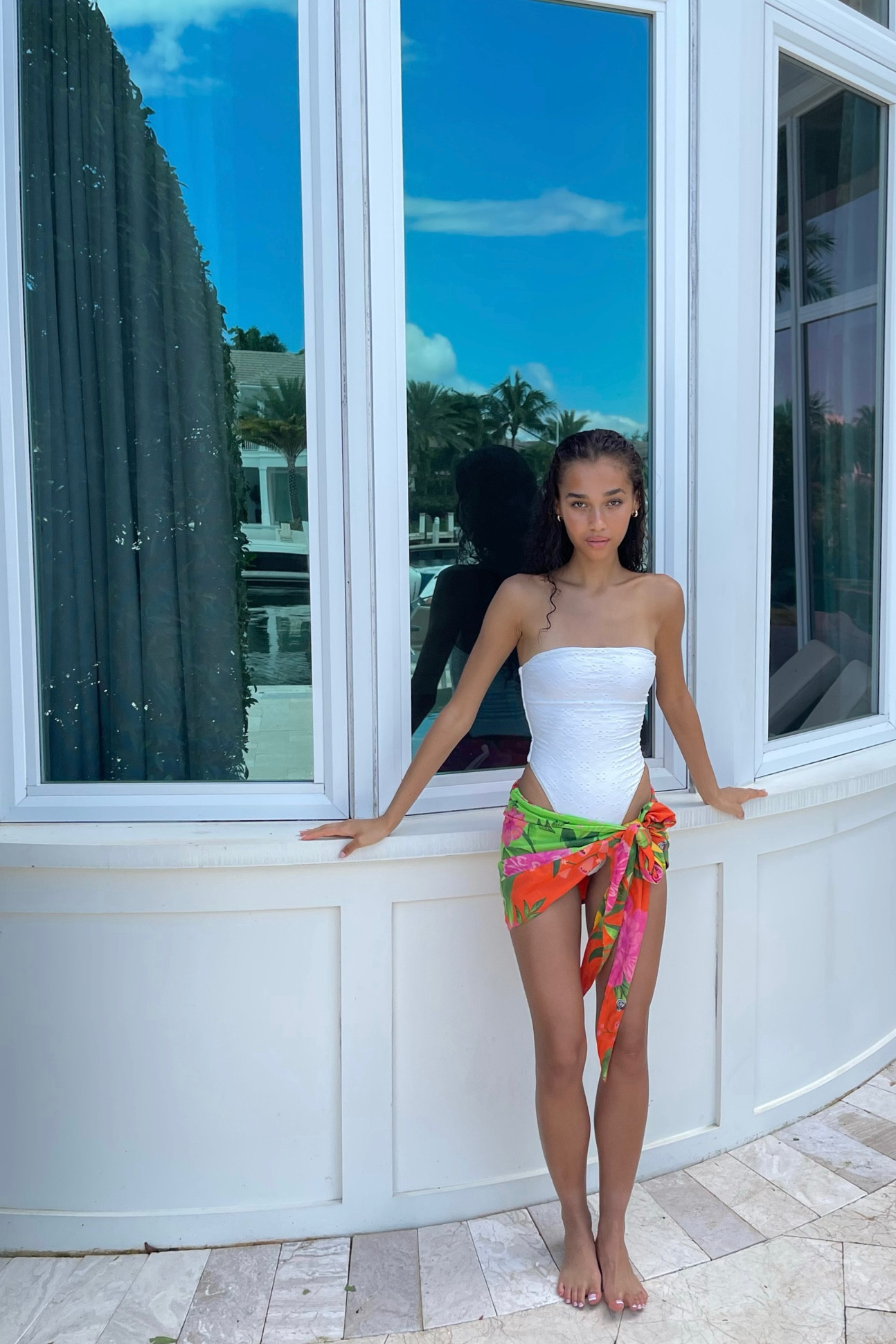 The cutest end of summer outfit! Loving this white one piece swimsuit with this floral sarong skirt 🌺

#LTKswim #LTKSeasonal #LTKtravel