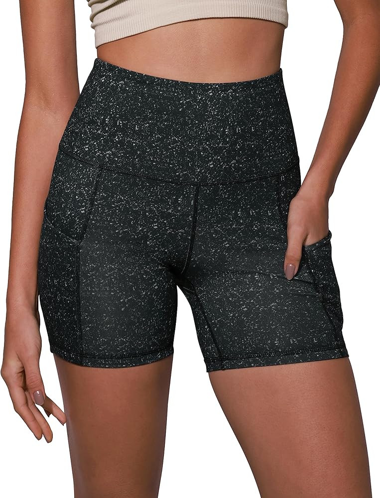 ODODOS Women's Tummy Control Yoga Shorts 2.0 with Pockets High Waist Athletic Workout Shorts-5" /... | Amazon (US)