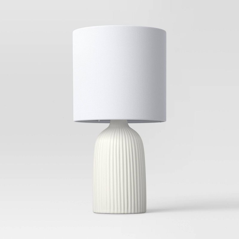 Fluted Ceramic Mini Table Lamp - Threshold™ | Target