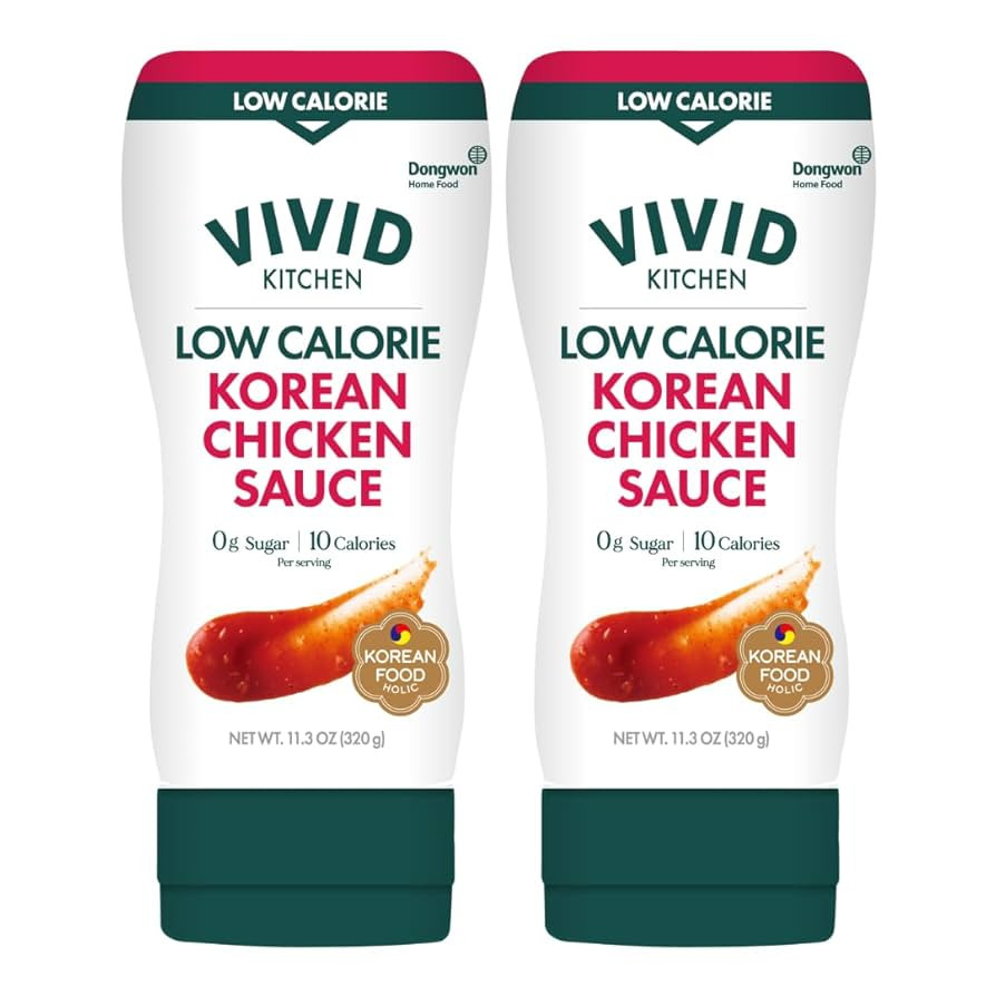 VIVID KITCHEN Korean Chicken Sauce – Low-Calorie, No Preservatives – Sweet and Savory Flavor ... | Amazon (US)