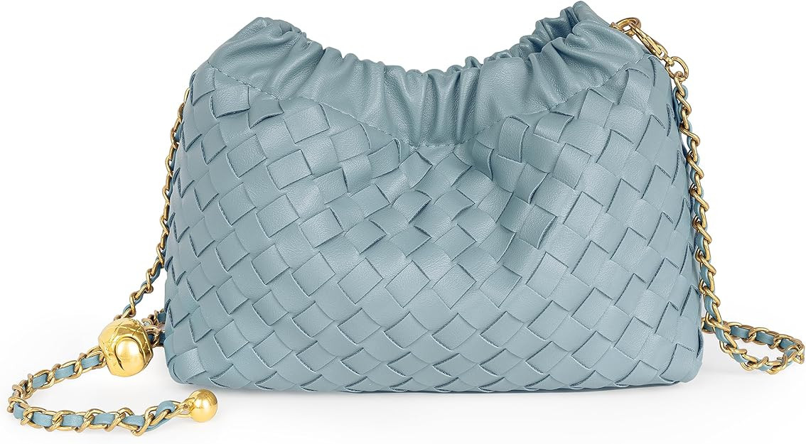 Joryin Woven Women's Crossbody Bag & Evening Purse, Trendy Dumpling Clutch & Hobo Cloud Shoulder ... | Amazon (US)