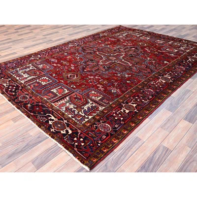 Zeldy One-of-a-Kind 7'1" X 10'4" 1960s Wool Area Rug Red | Wayfair North America
