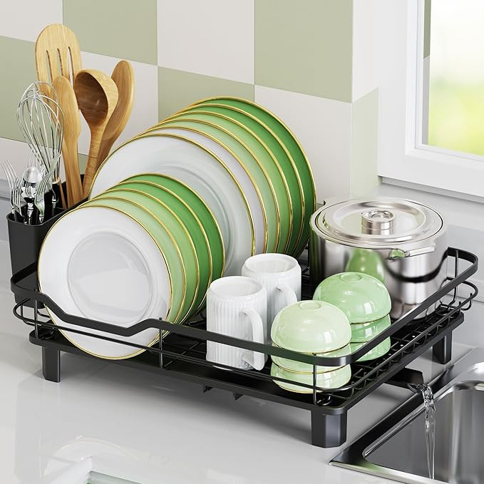 ROTTOGOON Dish Drying Rack, Stainless Steel Rustproof Dish Rack for Kitchen Counter, Sturdy Dish ... | Amazon (US)