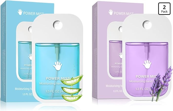 2pcs Hand Sanitizer Spray, Portable Power Mist Hydrating Hand Sanitizers Spray Travel Size, Pocke... | Amazon (US)