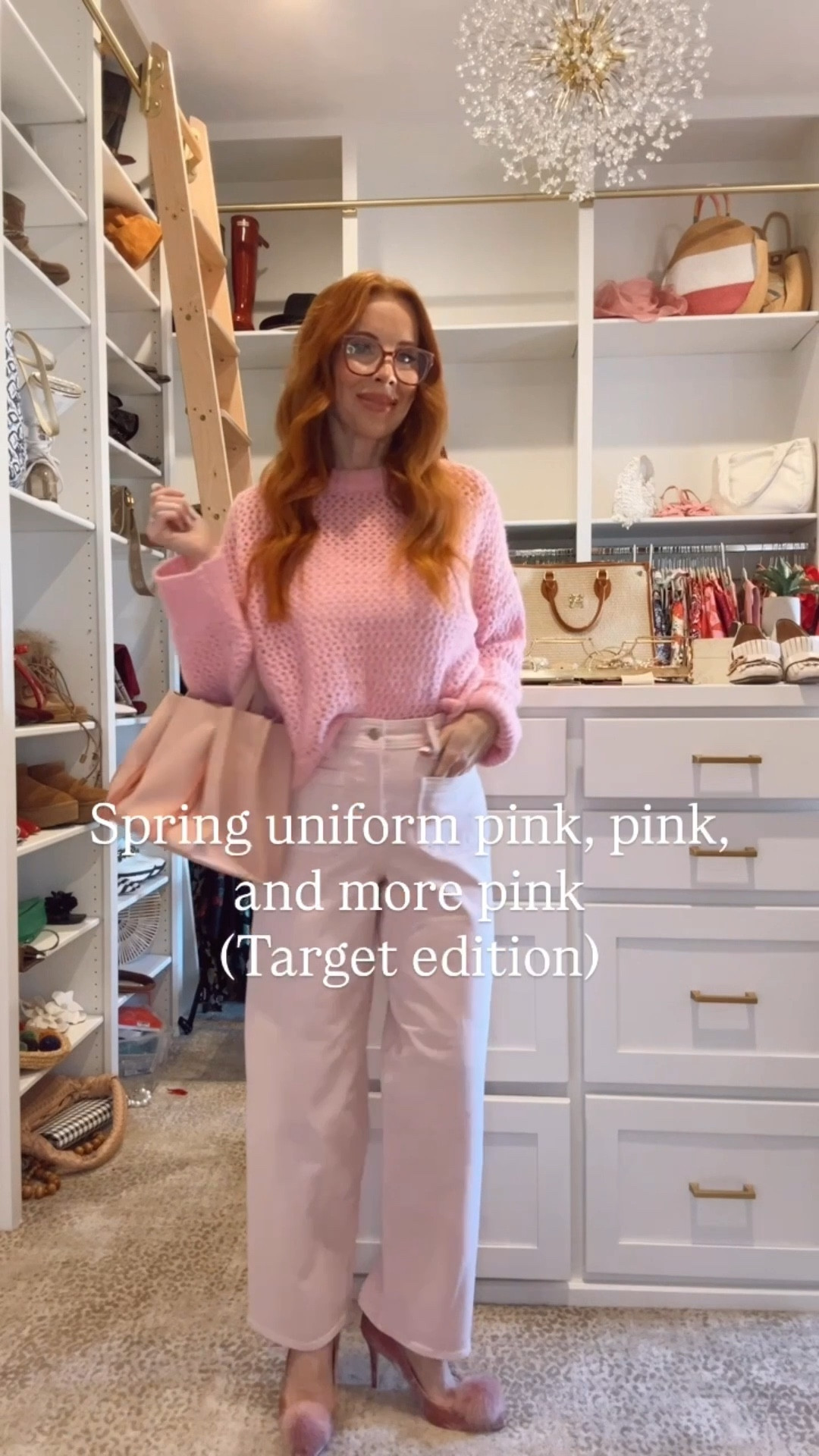 Target style, pink outfit, pink jeans, spring outfit, pink sweater, work style 

#LTKOver40 #LTKWorkwear #LTKootd