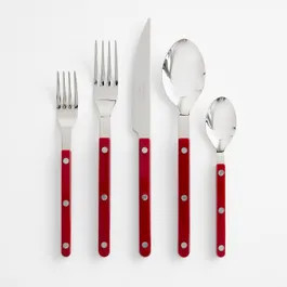 Bistro Red 5pc Flatware Set | Unison