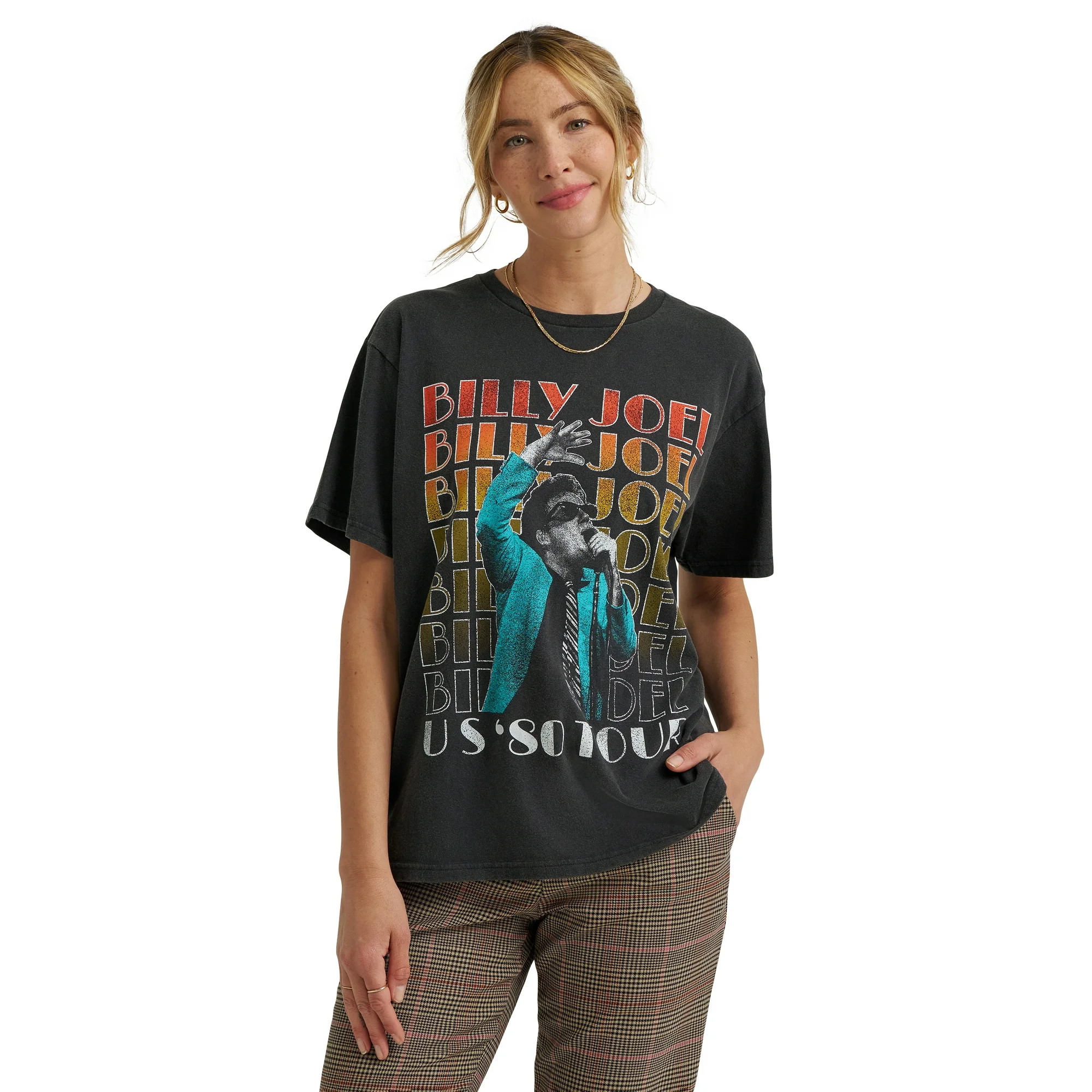 Lee® Women's Short Sleeve Billy Joel Graphic Tee, Sizes S-3XL | Walmart (US)