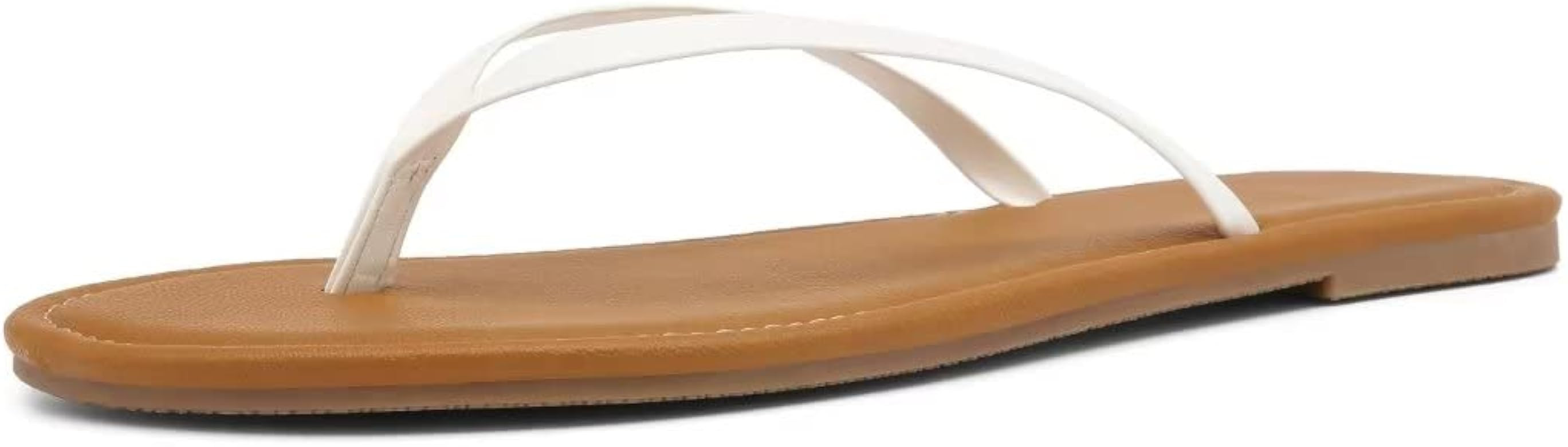 Womens Thong Flip Flops Sandals, Flat Flip Flop Slippers for Women and Girl, Summer Vacation Esse... | Amazon (US)