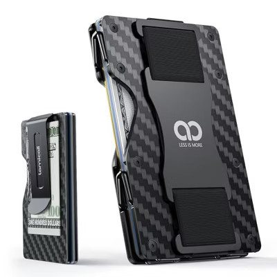 Generic Minimalist Metal Wallet for Men - [Mechanical Hinges][15-20 Ca | Target