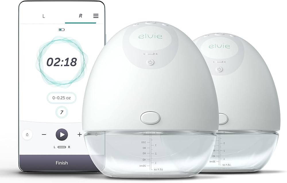 Elvie Breast Pump - Double, Wearable Breast Pump with App - The Smallest, Quietest Electric Breas... | Amazon (US)