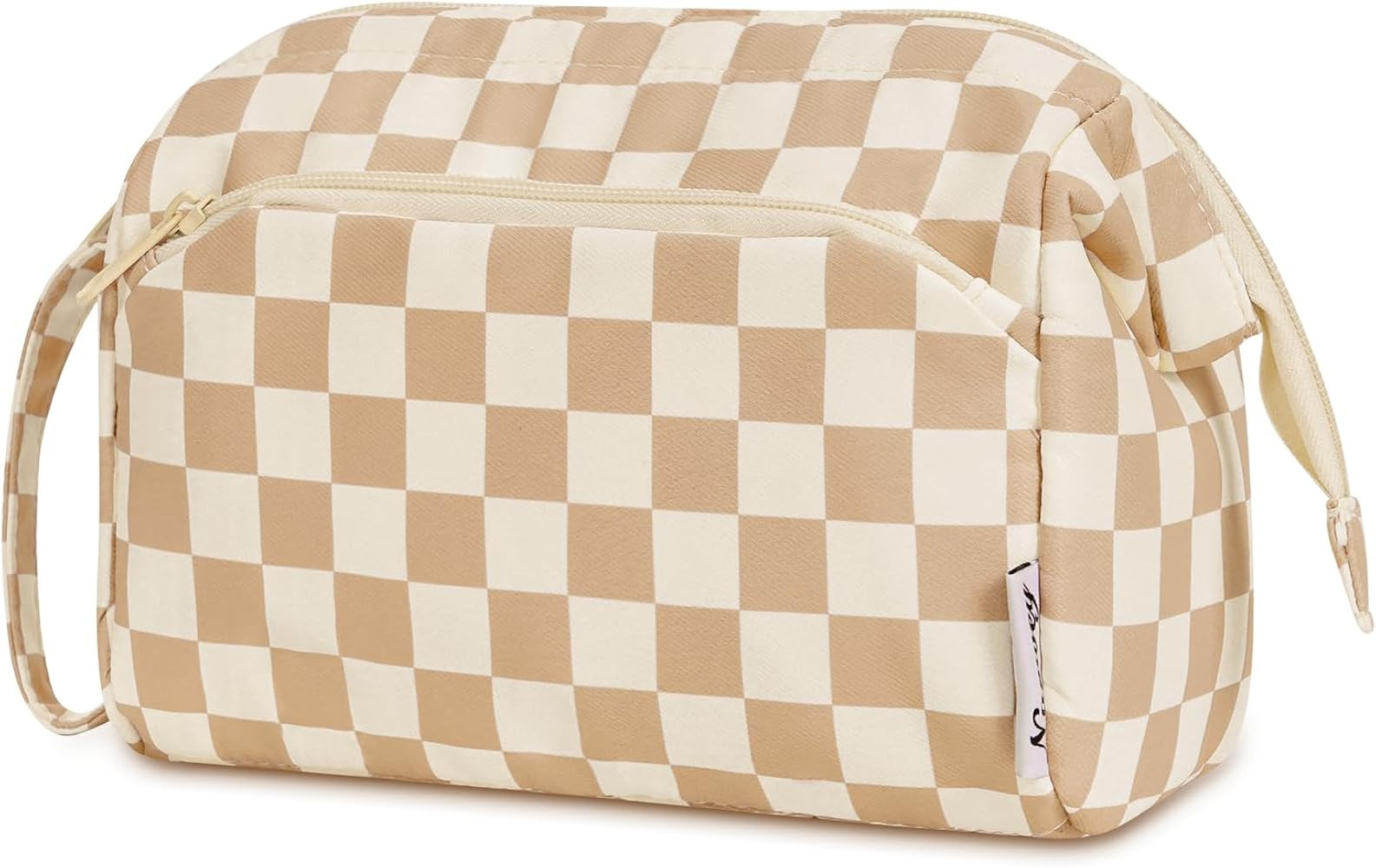 Narwey Large Women Makeup Bag Wide-open Make up Bag Travel Cosmetic Organizer Toiletry Bag for Co... | Amazon (US)