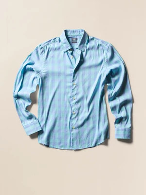 Movement Monterey Shirt - Lagoon Waters Check | Faherty