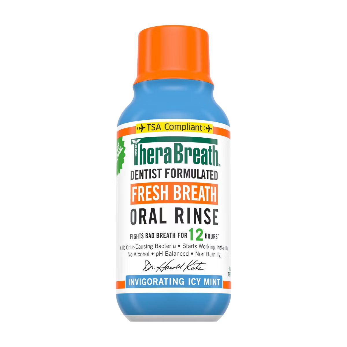 TheraBreath Fresh Breath Mouthwash Alcohol-Free - Icy Mint - 3 fl oz | Target