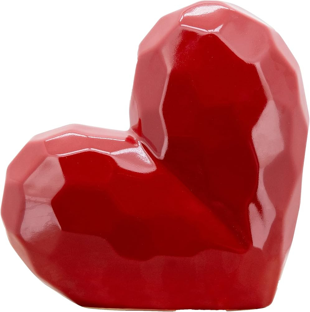 Decorative Heart Sculpture for Home Decor - Perfect Ornaments for Bathroom Decor, Office Decor, a... | Amazon (US)