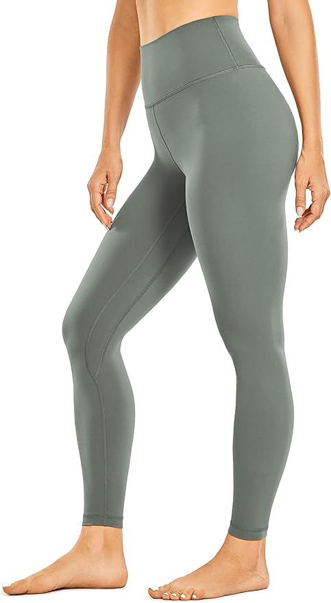 CRZ YOGA Womens Brushed Naked Feeling Workout Leggings 25" / 28"- High Waisted Gym Compression Tu... | Amazon (US)