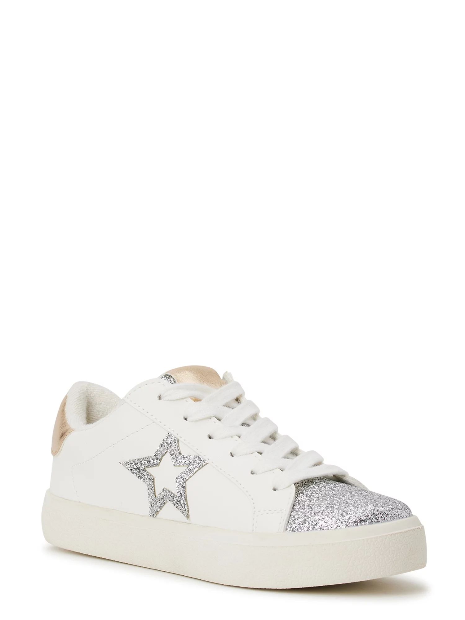 No Boundaries Women's Casual Star Low-Top Sneakers - Walmart.com | Walmart (US)