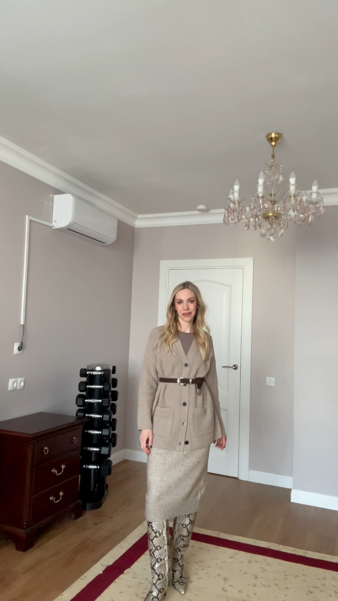 Work look of the day, office style, workwear, knit skirt, snakeskin print boots, style over 40

#LTKOver40 #LTKootd #LTKWorkwear